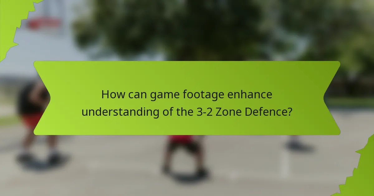 How can game footage enhance understanding of the 3-2 Zone Defence?
